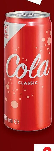 K-CLASSIC Cola, Cola-Mix oder Limonade, 0,33-l-Dose