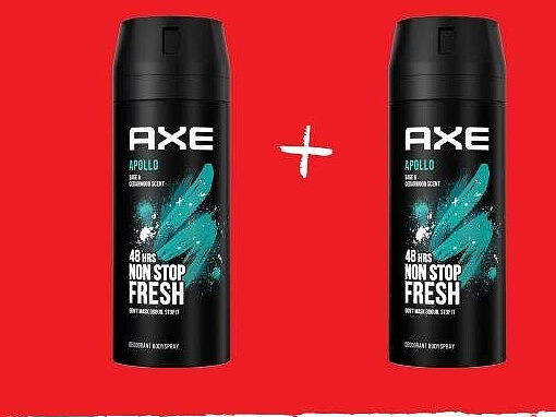 Axe Apollo deodorant 1+1 gratis