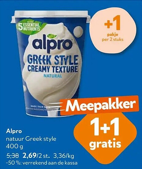 Alpro natuur Greek style 400 g