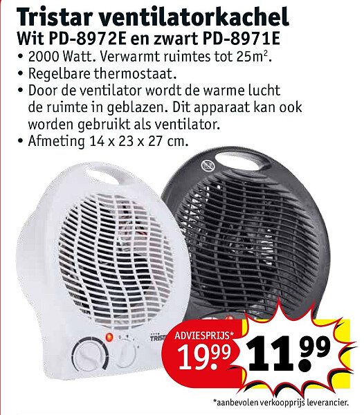 Tristar ventilatorkachel