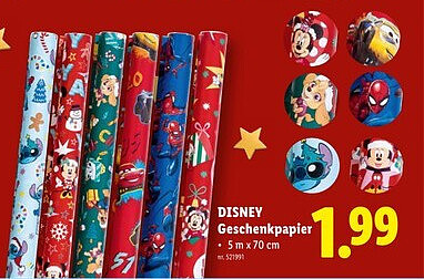 DISNEY Geschenkpapier