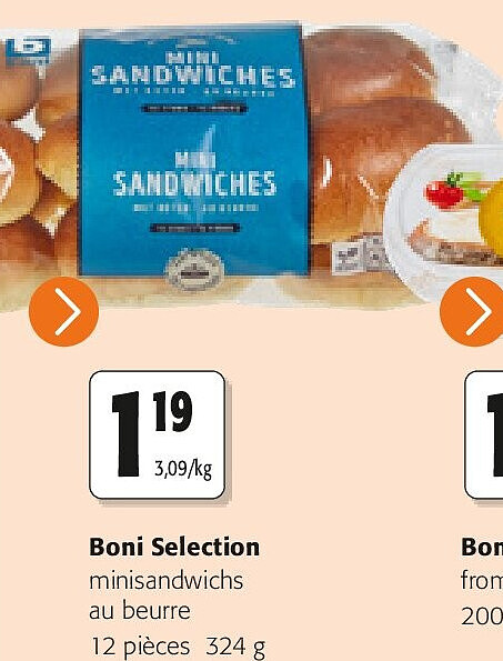 Boni Selection minisandwichs au beurre