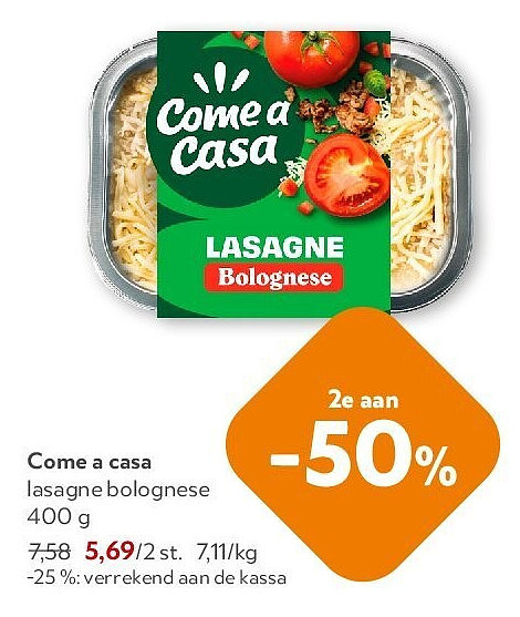 Come a casa lasagne bolognese 400 g