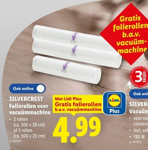 Folierollen voor vacuümmachine