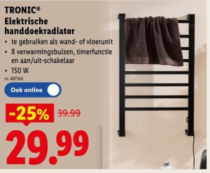 Elektrische handdoekradiator