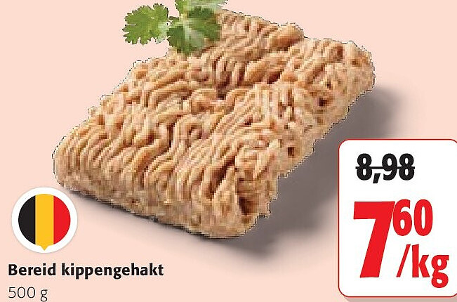 Bereid kippengehakt 500 g