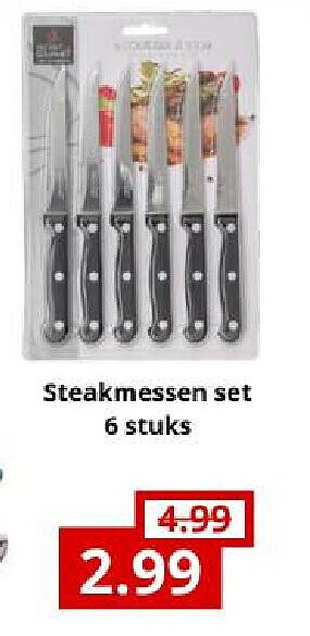 Steakmessen set 6 stuks