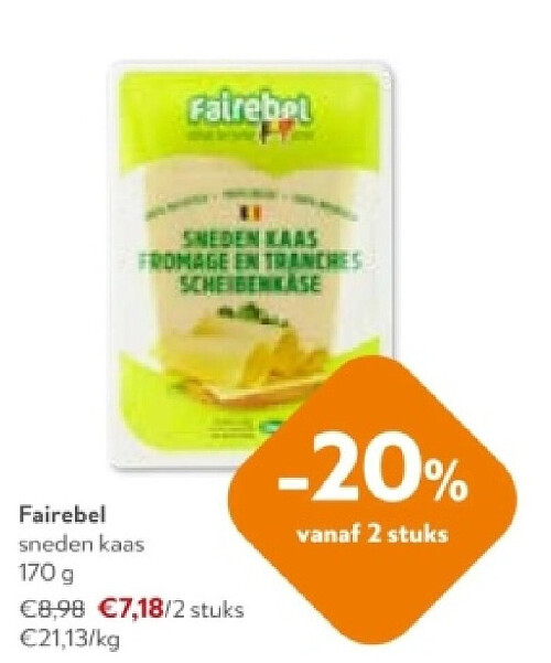 Fairebel sneden kaas 170 g