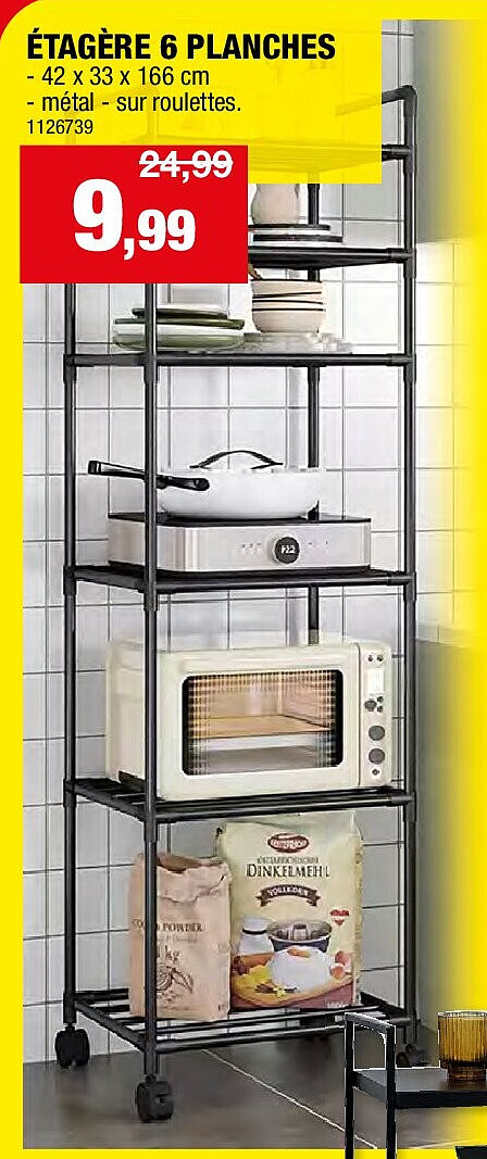 ÉTAGÈRE 6 PLANCHES
