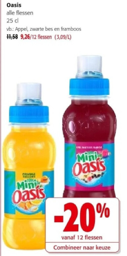 Oasis Appel, zwarte bes en framboos