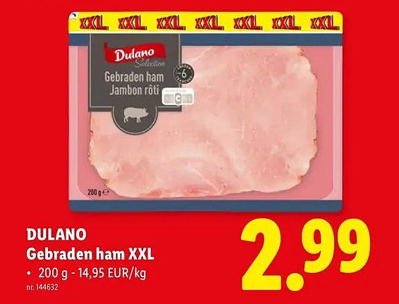 Gebraden ham XXL