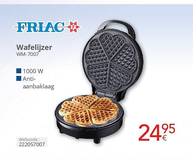 Friac Wafelijzer WM-7007