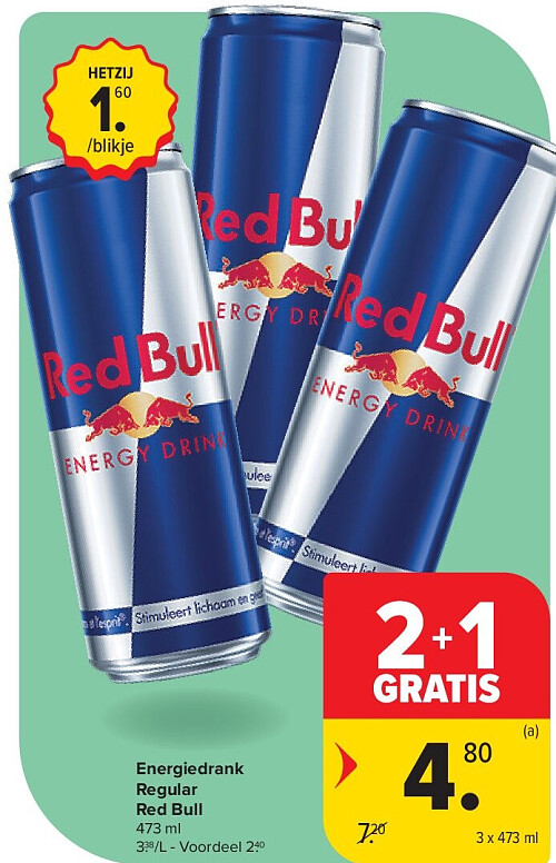 Energiedrank Regular Red Bull