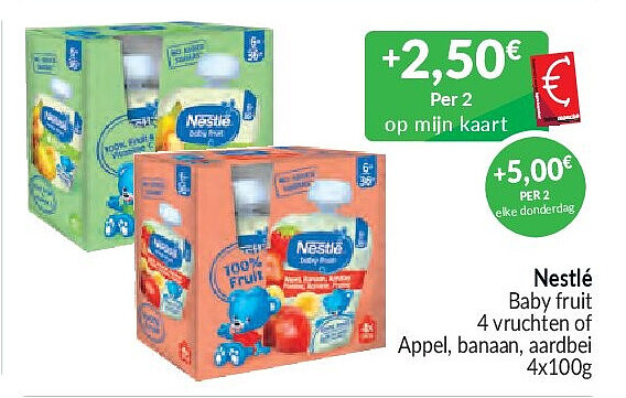 Nestlé Baby fruit - 4x100g