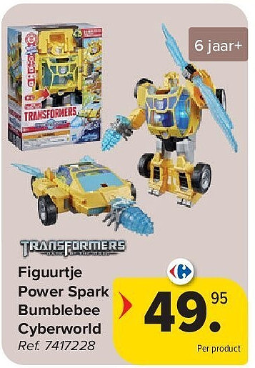 Figuurtje Power Spark Bumblebee Cyberworld