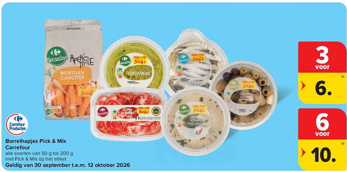 Borrelhapjes Pick & Mix Carrefour