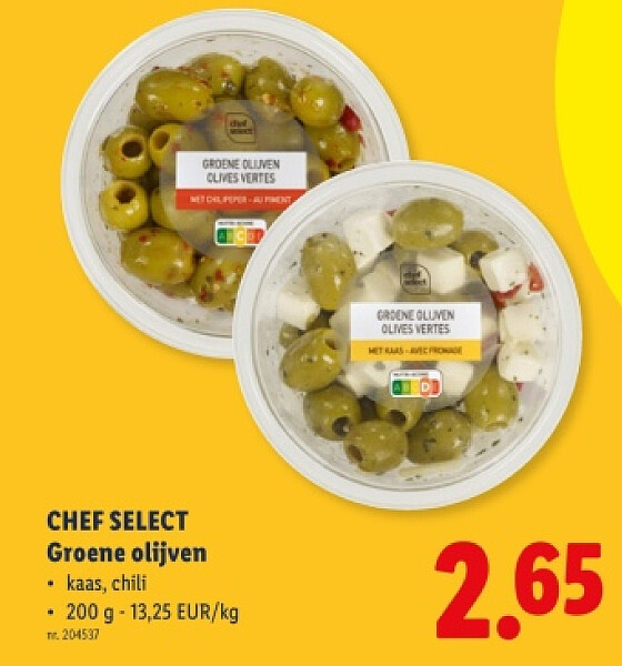 Groene olijven