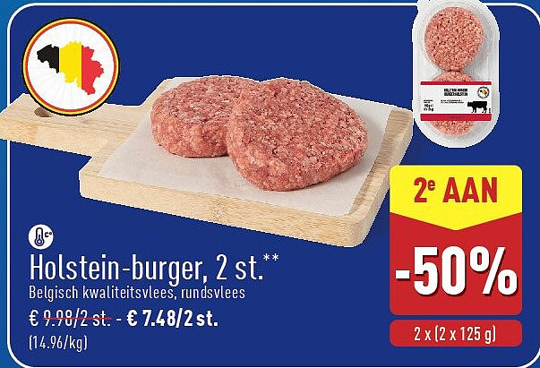 Holstein-burger, 2st.