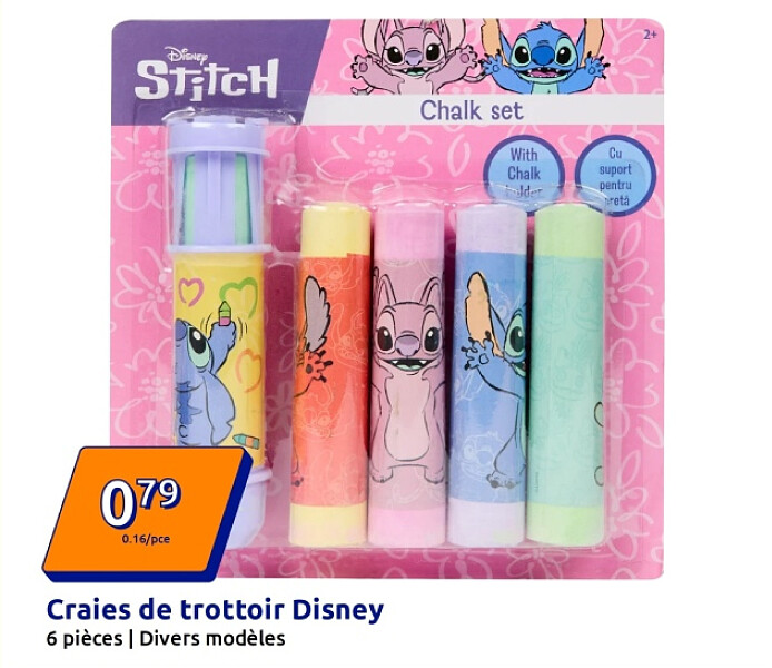 Craies de trottoir Disney