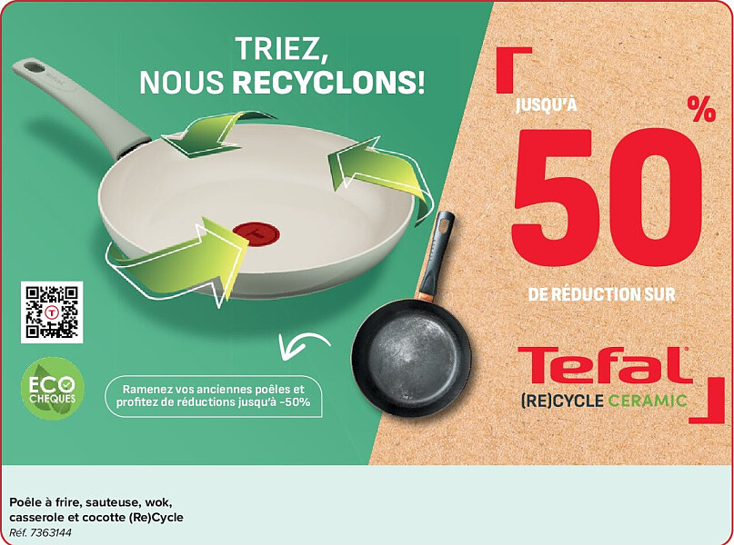 Tefal Poêle à frire, sauteuse, wok, casserole et cocotte (Re)Cycle