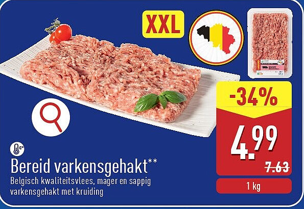 Bereid varkensgehakt