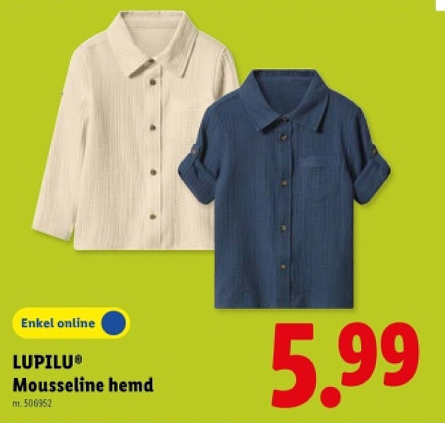 Mousseline hemd