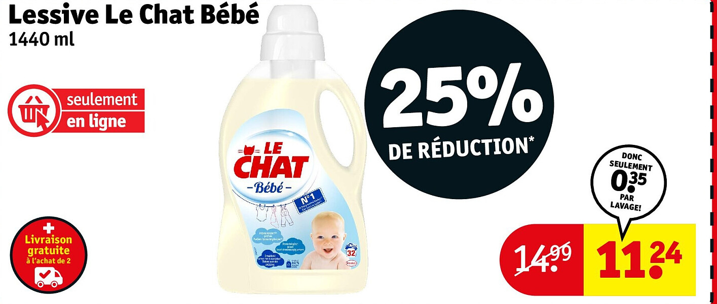 Lessive Le Chat Bébé