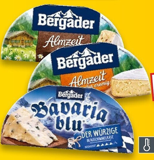 Bergader Almzeit, Bavaria Blu oder Weichkäse