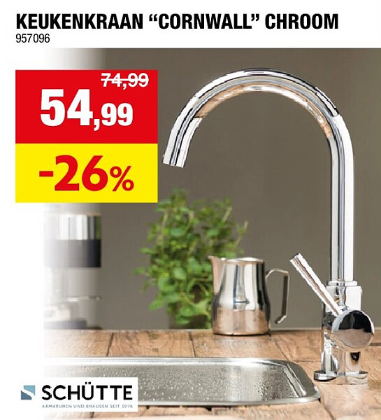 KEUKENKRAAN “CORNWALL” CHROOM