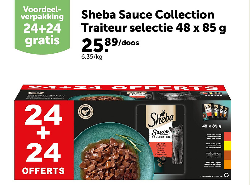 Sheba Sauce Collection Traiteur selectie 48 x 85 g