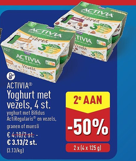 Yoghurt met vezels, 4st.