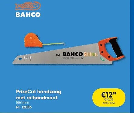 PrizeCut handzaag met rolbandmaat 550mm Nr. 12086