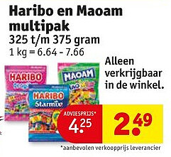 Haribo en Maoam multipak