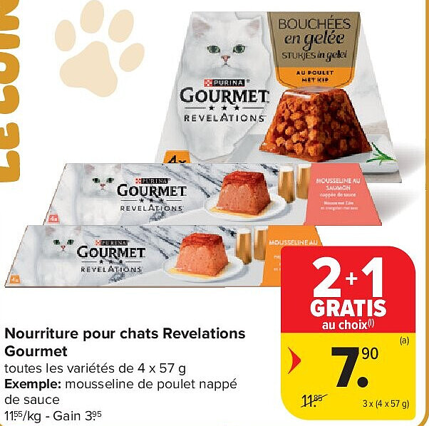 Nourriture pour chats Revelations Gourmet 3 x (4 x 57 g)