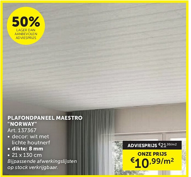 PLAFONDPANEEL MAESTRO "NORWAY"