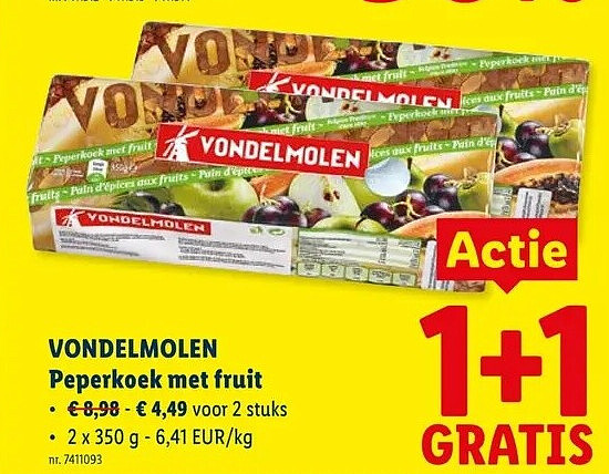 Peperkoek met fruit