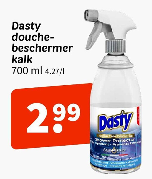Dasty douchebeschermer kalk