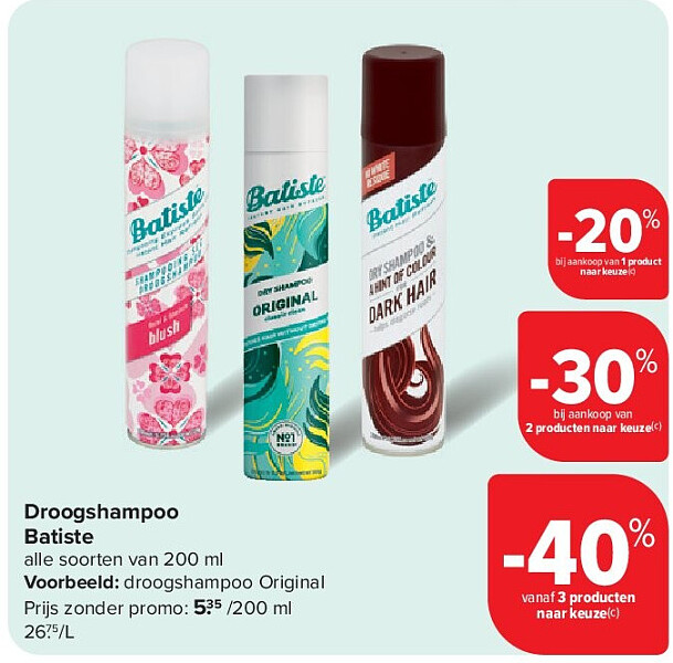 Droogshampoo Batiste