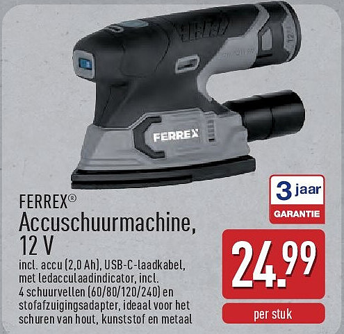Accuschuurmachine, 12V