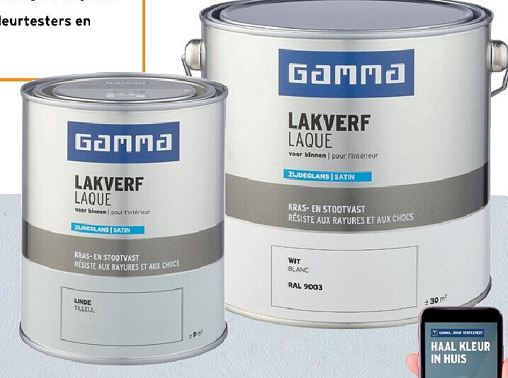 GAMMA lakverf voor binnen zijdeglans 750 ml