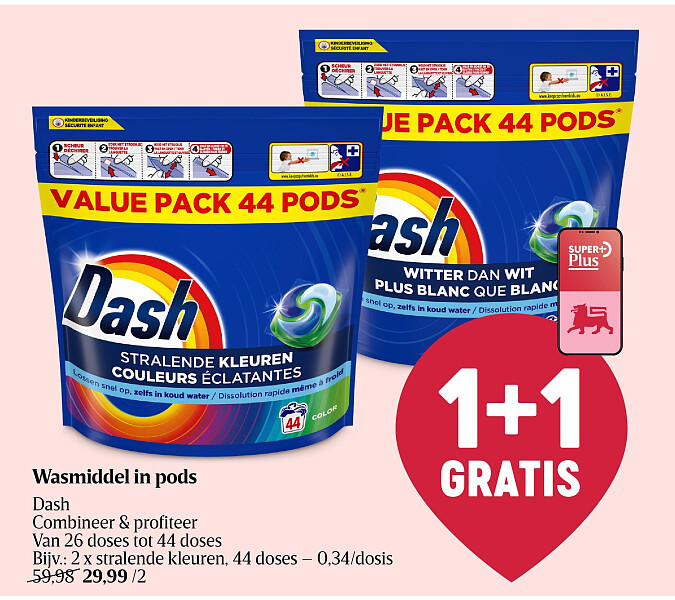 Wasmiddel in pods