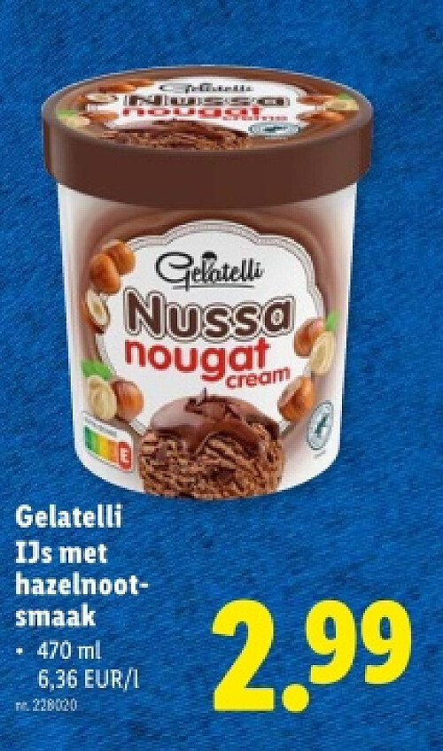 IJs met hazelnootsmaak