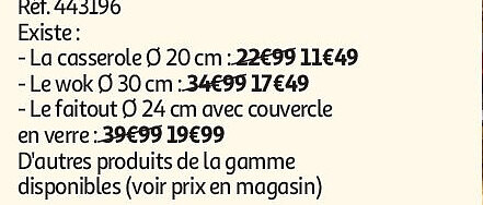 Casserole 20 cm gamme effet pierre