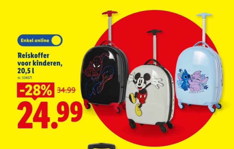 Reiskoffer voor kinderen, 20.5l