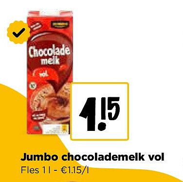 Jumbo chocolademelk vol