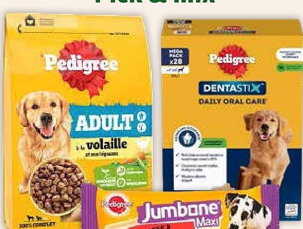 Pedigree droogvoer en snacks hond