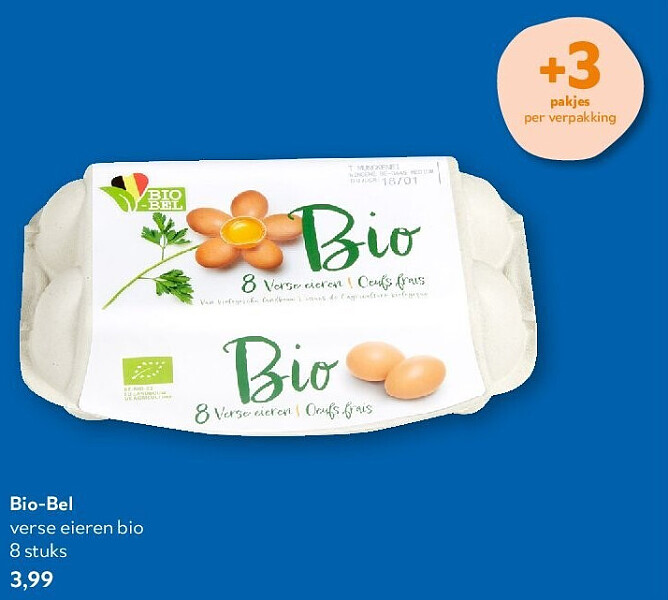 Bio-Bel verse eieren bio 8 stuks