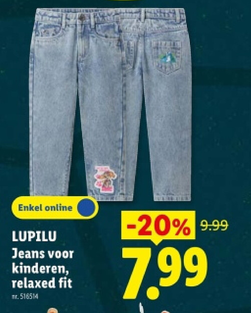 Jeans voor kinderen, relaxed fit