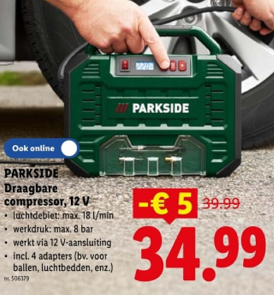 Draagbare compressoт, 12 V