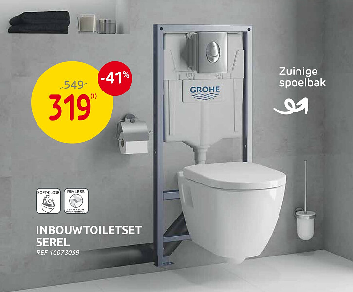 Inbouwtoiletset Serel